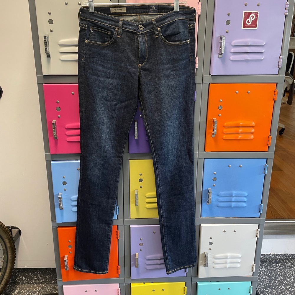 Ag Adriano Goldschmied Blue Straight Aubrey Jeans, 29, NWOT